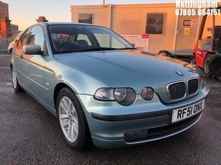 Location: Nottingham - 2001 BMW 316TI SE COMPACT AUTO 3 DOOR HATCHBACK REG: RF51ONX, 1796cc PETROL, 5 SPEED AUTO PETROL, Former Keepers: 5, Keys: Yes, MOT Expiry date: 16/10/2025