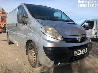 Location: Nottingham - 2009 VAUXHALL  VIVARO 2900 SPORTIVE PANEL VAN REG: DU59ZJZ, 1995CC DIESEL, 6 SPEED MANUAL DIESEL, Former Keepers: 5, Keys: Yes, MOT Expiry date: 09/04/2025