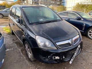 Location: North Woolwich - 2012 VAUXHALL ZAFIRA DESIGN MPV REG: LM12HKA, Keys: No, MOT Expiry date: 28/12/2024, 1796 Petrol, 5 Speed Manual Petrol, Former Keepers: 3