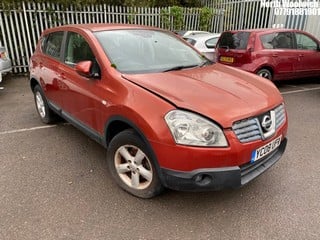 Location: North Woolwich - 2008 NISSAN QASHQAI ACENTA DCI 2WD 5 Door Hatchback REG: YC08UPW, Keys: No, MOT Expiry date: 20/09/2023, 1461 Diesel, 6 Speed Manual Diesel, Former Keepers: 3