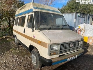 Location: North Woolwich - 1987 TALBOT EXPRESS Motor Caravan REG: D51VCX, Keys: Yes, MOT Expiry date: 13/01/2024, 1971 Petrol, 7 Speed Manual Petrol, Former Keepers: 10