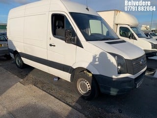 Location: BELVEDERE - 2016 VOLKSWAGEN CRAFTER CR35 BLUEMOTION T Panel Van REG: VE65YMO, 1968 DIESEL, 6 SPEED MANUAL, Former Keepers: 1, Keys: No, MOT: Expiry date09.06.2024