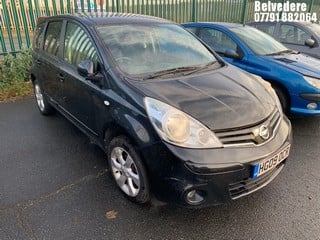 Location: Belvedere - 2009 NISSAN NOTE TEKNA AUTO MPV REG: HG09OCR, Keys: No, MOT Expiry date: 03/01/2025, 1598 Petrol, 4 Speed Auto Petrol, Former Keepers: 5