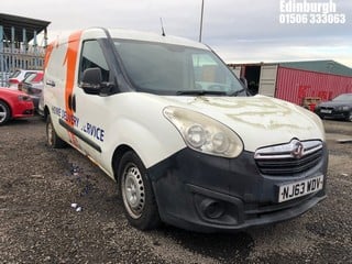 Location: Edinburgh - 2013 VAUXHALL COMBO 2300 L2H1 CDTI S/S Panel Van REG: NJ63WDV, Keys: No, MOT Expiry date: 12/10/2019, 1598 Diesel, 5 Speed Manual Diesel, Former Keepers: 1