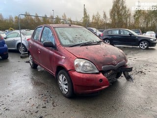 NOTE: ATF Registered Buyers ONLY - Location: Manchester - 2002  TOYOTA  YARIS VVTI COLOUR COLLECT 	 5 Door Hatchback 	 REG: EU52YWR, 998cc Petrol , 5 Speed Manual Petrol 	, Former Keepers: 6, Keys: No