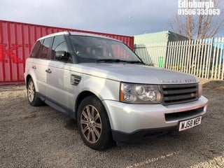 Location: Edinburgh - 2008 LAND ROVER RANGE ROVER SP S TDV6 A Estate REG: WJ58WEP, Keys: No, MOT Expiry date: 03/06/2025, 2720 Diesel, 6 Speed Auto Diesel, Former Keepers: 5