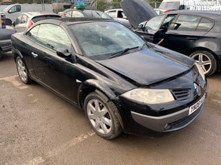 NOTE: ATF Registered Buyers ONLY - Location: North Woolwich - 2008 RENAULT  MEGANE COUPE 1.6 Coupe REG: YN08KCC, Keys: No, MOT Expiry date: 27/11/2024, 1598 Petrol, MANUAL, Former Keepers: 7