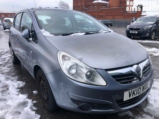 Location: Nottingham - 2010 VAUXHALL CORSA EXCLUSIV 5 Door Hatchback REG: VK10WDL, Keys: No, MOT Expiry date: 30/11/2024, 1229 Petrol, 5 Speed Manual Petrol, Former Keepers: 4