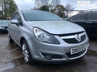 Location: Mitcham - 2009 VAUXHALL CORSA SXI A/C 5 Door Hatchback REG: DN59EKC, Keys: No, MOT Expiry date: 18/12/2023, 1364 Petrol, 5 Speed Manual Petrol, Former Keepers: 5