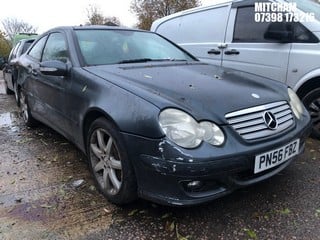 Location: Mitcham - 2006 MERCEDES C230 SE AUTO Coupe REG: PN56FBZ, Keys: No, MOT Expiry date: 28/01/2025, 2496 Petrol, 7 Speed Auto Petrol, Former Keepers: 10