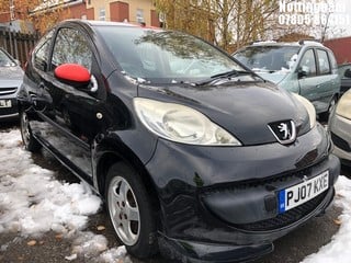 Location: Nottingham - 2007 PEUGEOT 107 SPORT XS 3 Door Hatchback REG: PJ07KXE, Keys: No, MOT Expiry date: 30/10/2024, 998 Petrol, 5 Speed Manual Petrol, Former Keepers: 5