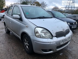 Location: Mitcham - 2004 TOYOTA YARIS T SPIRIT AUTO 5 Door Hatchback REG: FG54UTP, Keys: No, MOT Expiry date: 19/11/2024, 1299 Petrol, 4 Speed Auto Petrol, Former Keepers: 6