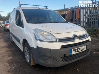 Location: Mitcham - 2012 CITROEN BERLINGO 625 X HDI Panel Van REG: YC12UAH, Keys: No, MOT Expiry date: 29/11/2024, 1560 Diesel, 5 Speed Manual Diesel, Former Keepers: 5