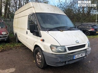 Location: Mitcham - 2003 FORD TRANSIT 350 LWB TD Panel Van REG: GJ53WDT, Keys: No, MOT Expiry date: 20/11/2023, 2402 Diesel, 5 Speed Manual Diesel, Former Keepers: 5