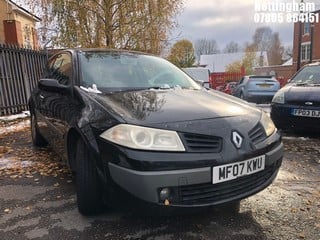 Location: Nottingham - 2007 RENAULT MEGANE DYNAMIQUE DCI 3 Door Hatchback REG: MF07KWU, Keys: No, MOT Expiry date: 18/02/2025, 1461 Diesel, 5 Speed Manual Diesel, Former Keepers: 4