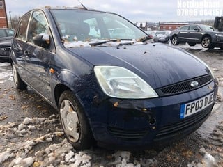 Location: Nottingham - 2003 FORD FIESTA FINESSE TDCI 5 Door Hatchback REG: FP03DJE, Keys: No, MOT Expiry date: 24/10/2023, 1399 Diesel, 5 Speed Manual Diesel, Former Keepers: 5