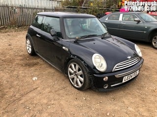 Location: Peterborough - 2004 MINI MINI COOPER 3 Door Hatchback REG: LE04PZL, Keys: No, MOT Expiry date: 12/07/2024, 1598 Petrol, 5 Speed Manual Petrol, Former Keepers: 10