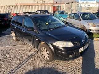 Location: BRENTWOOD - 2008 RENAULT MEGANE DYNAMIQUE DCI  Estate REG: RX08KVZ, 1995cc Diesel, 6 Speed Manual Diesel, Former Keepers: 5, Keys: No, MOT: Expiry date17/03/2025