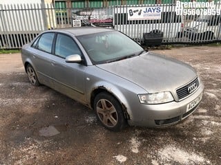 Location: Brentwood - 2004 AUDI A4 TDI SE 4 Door Saloon REG: AC04FNT, Keys: No, MOT Expiry date: 16/06/2024, 1896 Diesel, 6 Speed Manual Diesel, Former Keepers: 3