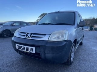 Location: Plymouth - 2009 PEUGEOT PARTNER 600 PROFESS HDI Car Derived Van REG: BD59WUV, Keys: No, MOT Expiry date: 16/07/2024, 1560 Diesel, 5 Speed Manual Diesel, Former Keepers: 4