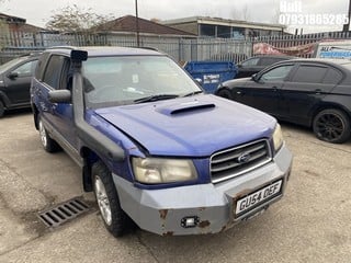 Location: Hull - 2004 SUBARU FORESTER XT TURBO Estate REG: GU54OEF, Keys: No, MOT Expiry date: 13/07/2024, 1994 Petrol, 5 Speed Manual Petrol, Former Keepers: 6