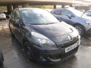 Location:  Hayes - 2009 RENAULT SCENIC EXPRESSION VVT MPV REG: HN59ULW, Keys: No, MOT Expiry date: 31/05/2025, 1598 Petrol, 6 Speed Manual Petrol, Former Keepers: 6