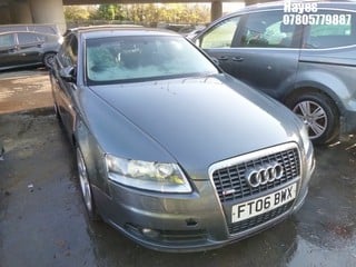 Location:  Hayes - 2006 AUDI  A6 S LINE TDI 4 Door Saloon REG: FT06BWX, Keys: No, MOT Expiry date: 12/07/2025, 1968 Diesel, 6 Speed Manual Diesel, Former Keepers: 16