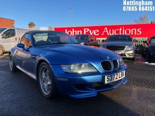 Location: Nottingham - 1999 BMW M ROADSTER CONVERTIBLE REG: S327LBK, 3201cc PETROL, 5 SPEED MANUAL PETROL, Former Keepers: 4, Keys: Yes, MOT Expiry date: 20/11/2025