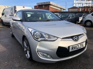 Location: Nottingham - 2013 HYUNDAI  VELOSTER SPORT GDI COUPE REG: RV13ZSL, 1591cc PETROL, 6 SPEED MANUAL PETROL, Former Keepers: 3, Keys: Yes, MOT Expiry date: 27/02/2025