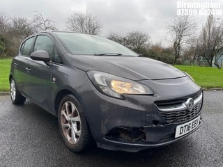 Location: Birmingham - 2016 VAUXHALL CORSA SRI ECOFLEX 5 DOOR HATCHBACK REG: DT16EEV, 1398cc PETROL, 5 SPEED MANUAL PETROL, Former Keepers: 3, Keys: Yes, MOT Expiry date: 02/07/2024