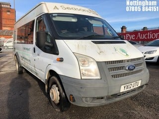 Location: Nottingham - 2012  FORD  TRANSIT 135 T430 RWD  Minibus  REG: YX12UTU, 2198cc Diesel , Manual Diesel , Former Keepers: 2, Keys: Yes, MOT Expiry date: 29/08/2024