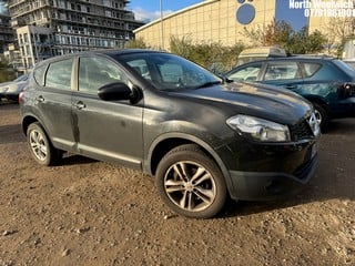 Location: North Woolwich - 2010 NISSAN QASHQAI ACENTA DCI 5 Door Hatchback REG: LV10ZWA, Keys: No, MOT Expiry date: 08/02/2025, 1461 Diesel, 6 Speed Manual Diesel, Former Keepers: 6