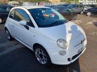 Location: North Woolwich - 2009 FIAT 500 POP 3 Door Hatchback REG: SL09XVO, Keys: No, MOT Expiry date: 10/09/2024, 1242 Petrol, 5 Speed Manual Petrol, Former Keepers: 9