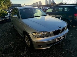 Location: North Woolwich - 2007 BMW 116 I ES 5 Door Hatchback REG: MV07KEJ, Keys: No, MOT Expiry date: 24/10/2024, 1596 Petrol, 6 Speed Manual Petrol, Former Keepers: 5