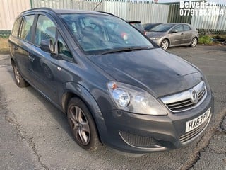 Location: BELVEDERE - 2013 VAUXHALL  ZAFIRA EXCLUSIV MPV  REG: HX63PVF, 1598 Petrol , 5 Speed Manual Petrol, Former Keepers: .3, Keys: No, MOT: Expiry date08.07.2025