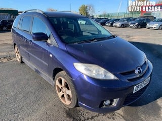 Location: Belvedere - 2007 MAZDA 5 FURANO MPV REG: DF07GUU, Keys: Yes, MOT Expiry date: 01/08/2024, 1999 Petrol, 5 Speed Manual Petrol, Former Keepers: 5