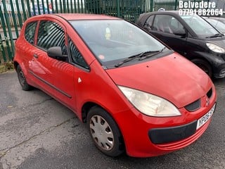 Location: Belvedere - 2006 MITSUBISHI COLT CZI 3 Door Hatchback REG: YP06SFY, Keys: No, MOT Expiry date: 15/08/2023, 1124 Petrol, 5 Speed Manual Petrol, Former Keepers: 7