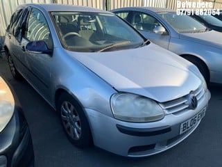 Location: Belvedere - 2006 VOLKSWAGEN GOLF SE AUTO 5 Door Hatchback REG: BL06ENR, Keys: No, MOT Expiry date: 27/10/2024, 1598 Petrol, 6 Speed Auto Petrol, Former Keepers: 7