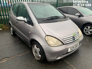 Location: Belvedere - 1999 MERCEDES A160 ELEGANCE S-A 5 Door Hatchback REG: S24DAF, Keys: No, MOT Expiry date: 01.07.2019, 1598 Petrol, 5 Speed Semi Auto Petrol, Former Keepers: 5