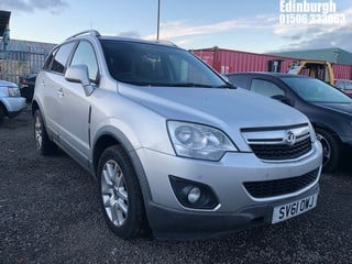 Location: Edinburgh - 2011 VAUXHALL ANTARA EXCLUSIV CDTI 4X4 5 Door Hatchback REG: SV61OWJ, Keys: No, MOT Expiry date: , 2231 Diesel, 6 Speed Manual Diesel, Former Keepers: 5