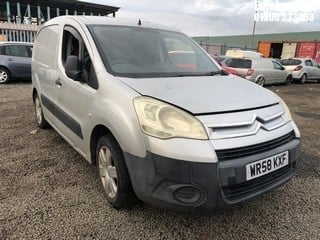 Location: Edinburgh - 2008 CITROEN BERLINGO 625 X HDI 75 Panel Van REG: WR58KXF, Keys: No, MOT Expiry date: 04/08/2024, 1560 Diesel, 5 Speed Manual Diesel, Former Keepers: 10