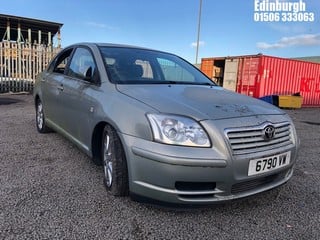 Location: Edinburgh - 2004 TOYOTA AVENSIS T3-S 5 Door Hatchback REG: 6790VW, Keys: No, MOT Expiry date: 25/11/2022, 1794 Petrol, 5 Speed Manual Petrol, Former Keepers: 4