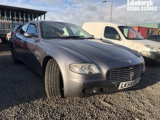 Location: Edinburgh - 2004 MASERATI QUATTROPORTE AB4 S-A 4 Door Saloon REG: LK54OKP, Keys: No, MOT Expiry date: 09/11/2023, 4244 Petrol, , Former Keepers: 7