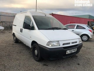 Location: Edinburgh - 2002 FIAT SCUDO JTD EL SWB Van REG: LT02PUE, Keys: No, MOT Expiry date: 01/09/2025, 2000 Diesel, 5 Speed Manual Diesel, Former Keepers: 10