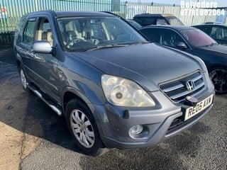 NOTE: ATF Registered Buyers ONLY - Location: BELVEDERE - 2005 HONDA CR-V VTEC EXECUTIVE AUTO  ESTATE REG: RE05AXW, 1998cc PETROL, 4 SPEED AUTO PETROL, Former Keepers: 3, Keys: No