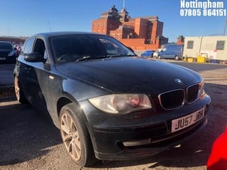 Location: Nottingham - 2008 BMW 118D SE 5 Door Hatchback REG: JU57JRH, Keys: No, MOT Expiry date: 22/01/2025, 1995 Diesel, 6 Speed Manual Diesel, Former Keepers: 7