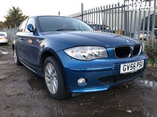 Location: MITCHAM - 2006 BMW 120I SE AUTO 	 5 DOOR HATCHBACK REG: GV56PSU, 1995cc PETROL, 6 SPEED MANUAL PETROL, Former Keepers: 4, Keys: No, MOT: Expiry date22/11/2024