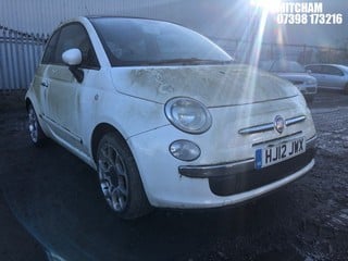 Location: Mitcham - 2012 FIAT 500 LOUNGE 3 Door Hatchback REG: HJ12JWX, Keys: No, MOT Expiry date: 07/07/2024, 1242 Petrol, 5 Speed Manual Petrol, Former Keepers: 2