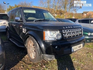 Location: Mitcham - 2010 LAND ROVER DISCOVERY HSE TDV6 AUTO Estate REG: DV10NWK, Keys: No, MOT Expiry date: 14/04/2022, 2993 Diesel, 6 Speed Auto Diesel, Former Keepers: 2