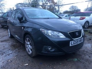 Location: Mitcham - 2009 SEAT IBIZA SE 5 Door Hatchback REG: LG59HKA, Keys: No, MOT Expiry date: 09/07/2024, 1390 Petrol, 5 Speed Manual Petrol, Former Keepers: 11